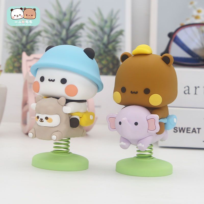 Car Accessories Interior - Yier Bubu Spring Swing Figurine Cute