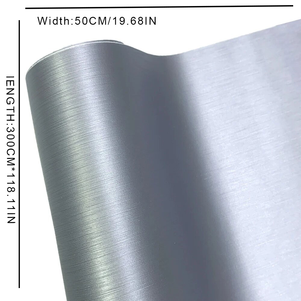 Car Accessories On Amazon - Car Stickers Brushed Aluminum Vinyl Film