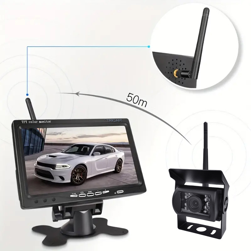 Rear Camera For Car - Wireless Car Reversing Backup Rear View