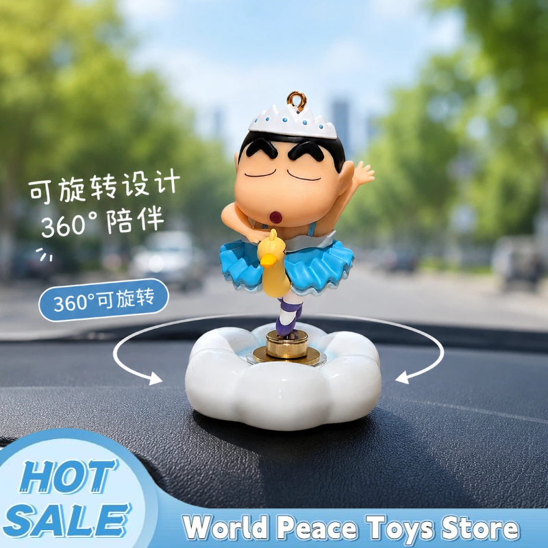 Car Accessories Interior - Rotatable Ballet Crayon Shin-Chan Car Dashboard