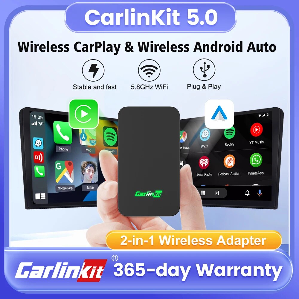 Car Accessories Youtube - CarlinKit 5.0&Mini5 Pro Wireless CarPlay Android