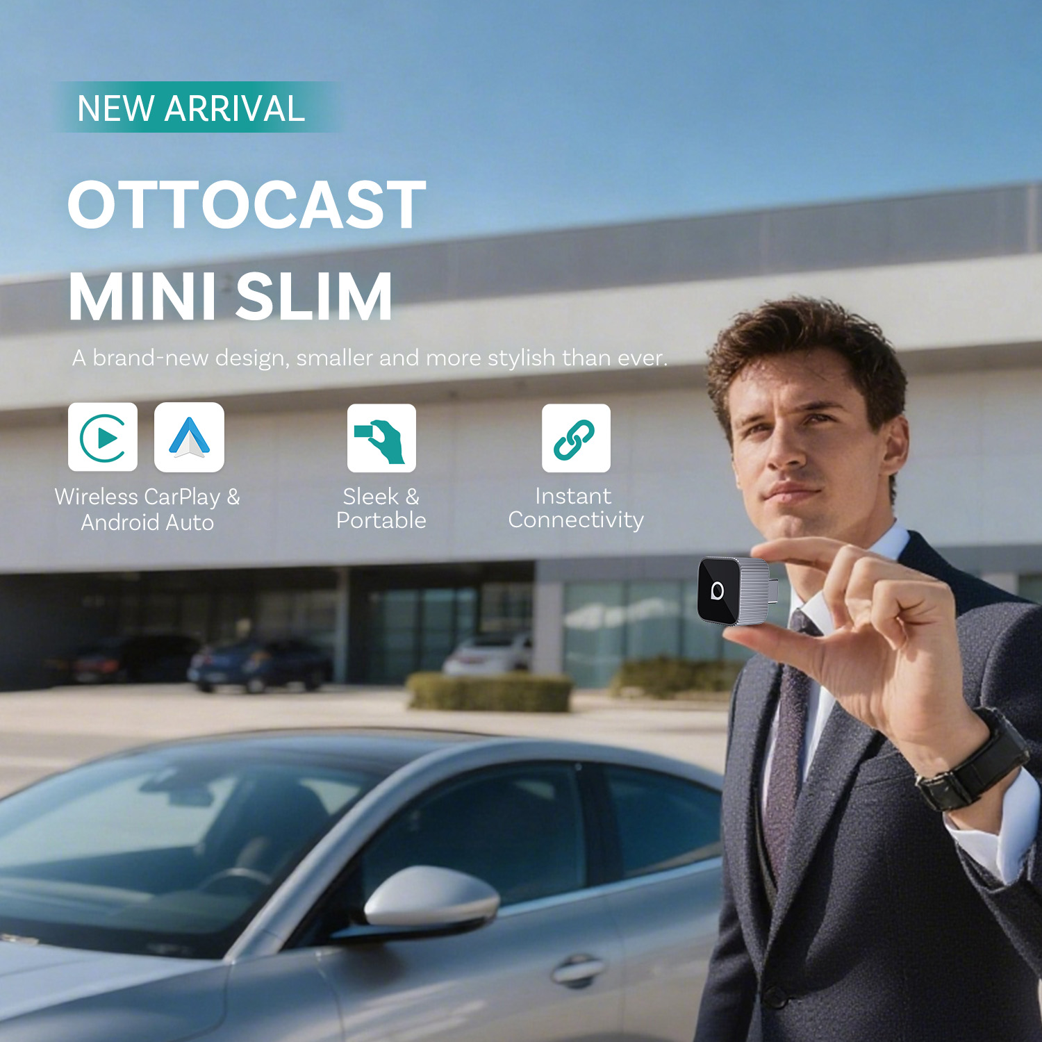 Car Accessories Youtube - Ottocast Mini Slim Wireless CarPlay Android