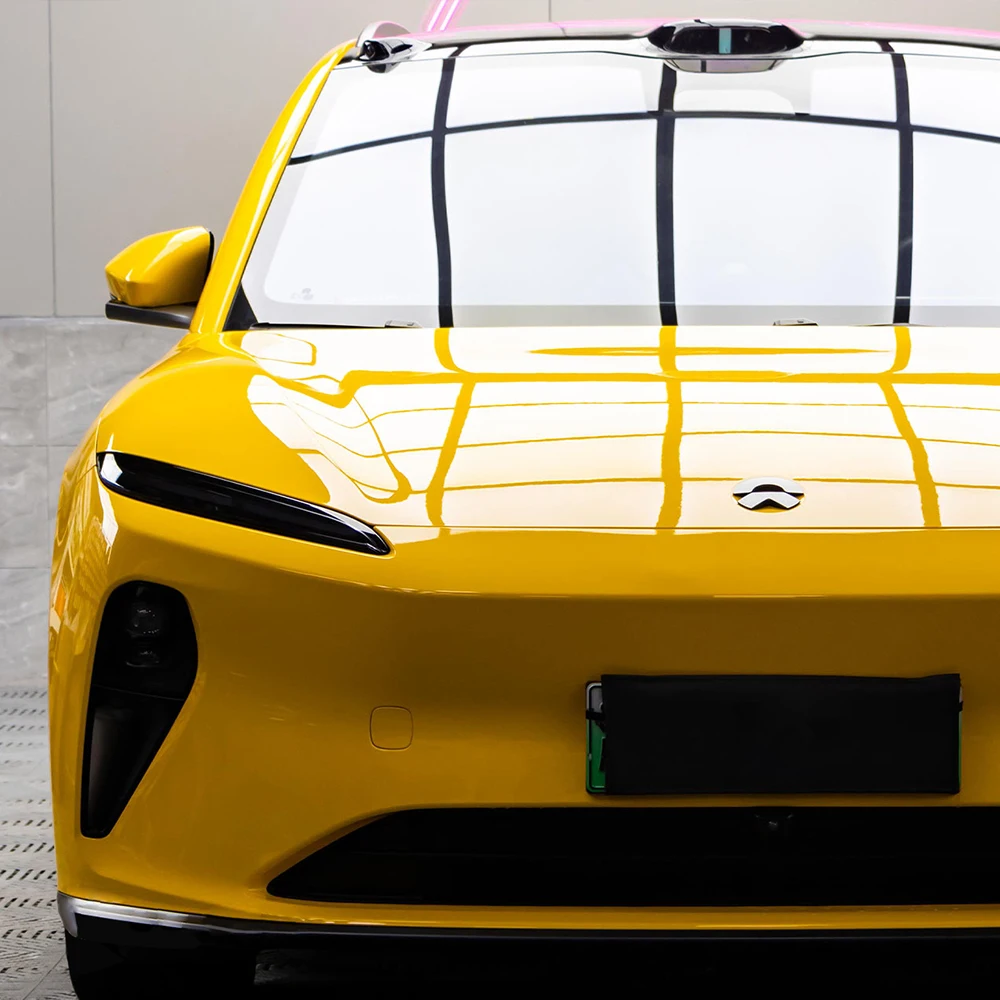 Bright Glossy Dark Yellow PET  - Car Accessories On Amazon 评论和价格