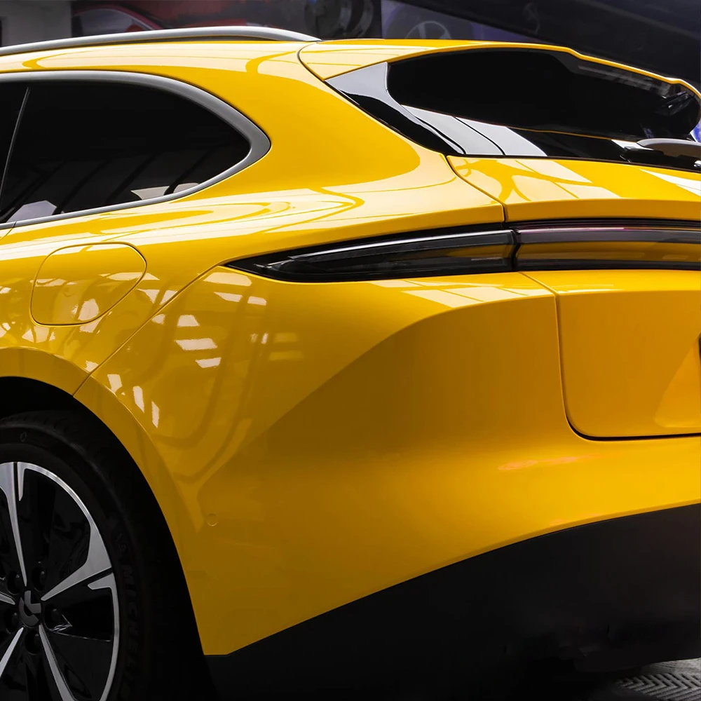 Bright Glossy Dark Yellow PET  - Car Accessories On Amazon 评论和价格