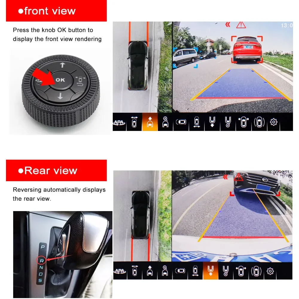 Smartour 1080P AHD 4K 3d 360 c - Rear Camera For Car 评论和价格