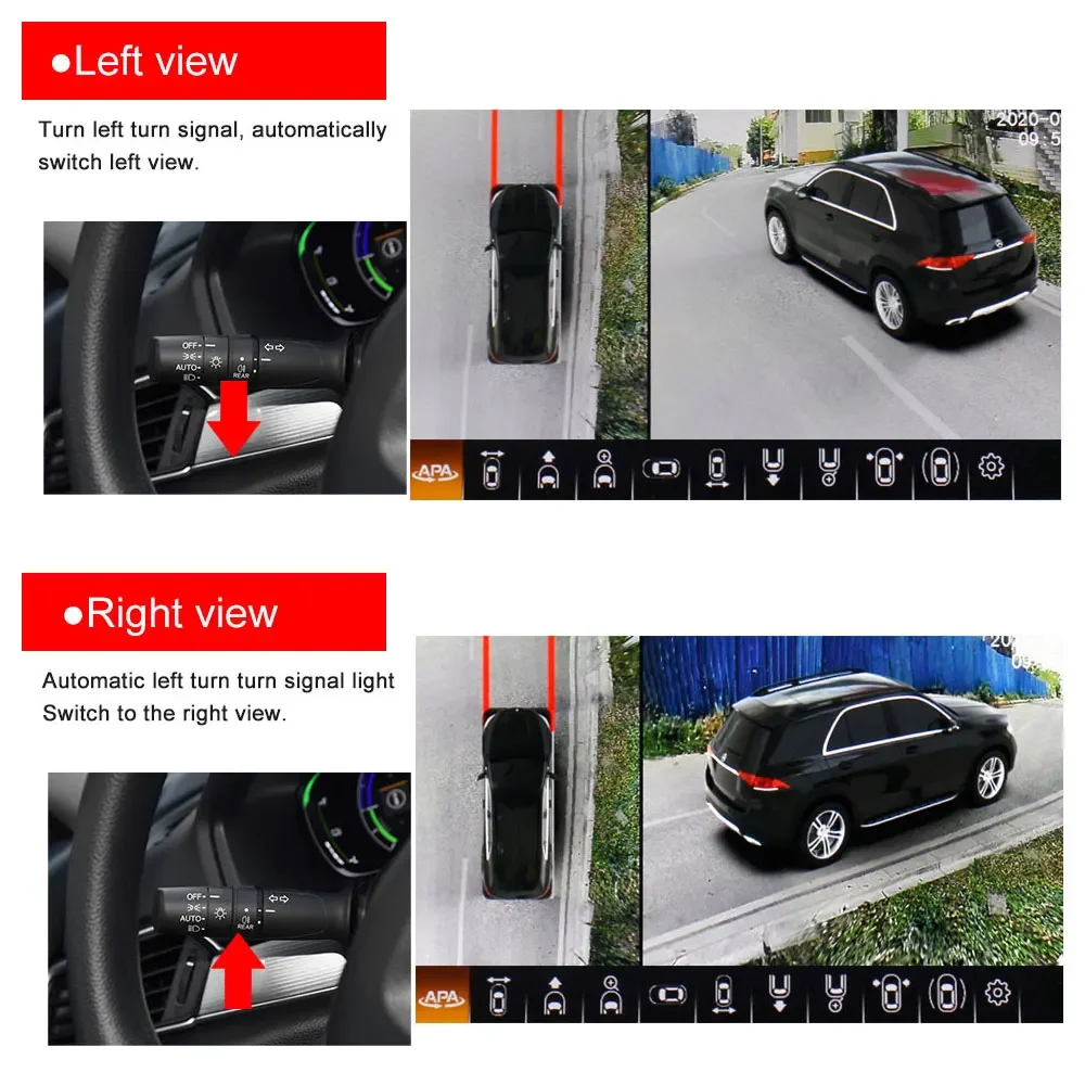 Smartour 1080P AHD 4K 3d 360 c - Rear Camera For Car 评论和价格