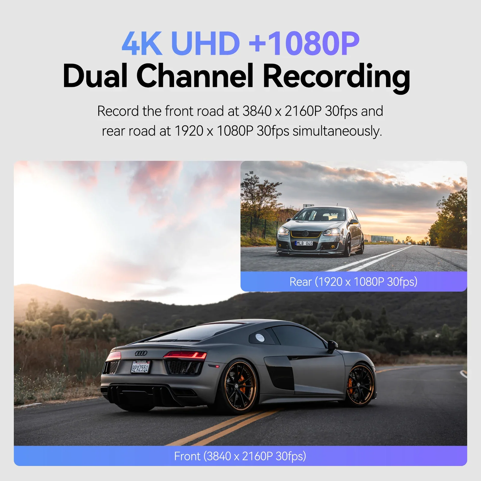 VIOFO A129 Pro Duo Dash Cam 4K - Rear Camera For Car 评论和价格