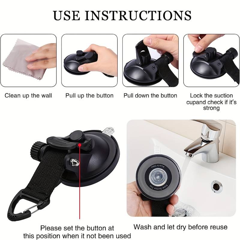 4Pcs Motorhomes Car Suction Cu - Car Accessories For Camping 评论和价格
